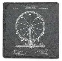 Load image into Gallery viewer, 1907 Ferris Wheel - Laser engraved fine Slate Coaster