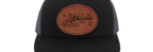 Load image into Gallery viewer, Flintlock pistol - engraved Leather Patch hat - Historical drawing
