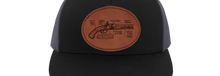 Load image into Gallery viewer, Flintlock pistol - engraved Leather Patch hat - Historical drawing