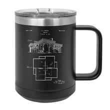 Cargar imagen en el visor de la galería, 1938 Frank Lloyd Wright House Dwelling - MUG - engraved Insulated Stainless steel