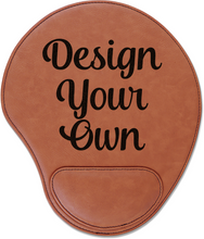 Cargar imagen en el visor de la galería, Leather Mouse Pad - DESIGN YOUR OWN - Custom - Personalized