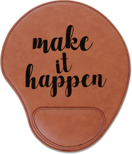 Cargar imagen en el visor de la galería, Leather Mouse Pad - DESIGN YOUR OWN - Custom - Personalized