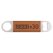 Load image into Gallery viewer, Leather &amp; Metal Bottle Opener -  DESIGN YOUR OWN -Custom - Personalized
