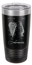 Load image into Gallery viewer, Lacrosse Stick - engraved Tumbler - insulated stainless steel travel mug