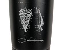 Load image into Gallery viewer, Lacrosse Stick - engraved Tumbler - insulated stainless steel travel mug