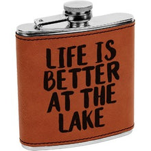 Charger l'image dans la galerie, Leather Flask - DESIGN YOUR OWN -Custom - Personalized