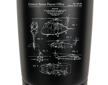 Load image into Gallery viewer, Blackhawk Military helicopter - engraved Tumbler - insulated stainless steel travel mug.