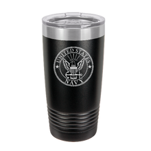 Load image into Gallery viewer, US NAVY - engraved Tumbler - insulated stainless steel travel mug