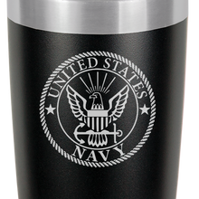 Load image into Gallery viewer, US NAVY - engraved Tumbler - insulated stainless steel travel mug