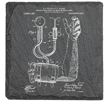 Charger l'image dans la galerie, Medical NURSE - Blood Pressue Cuff - Laser engraved fine Slate Coaster