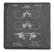 Load image into Gallery viewer, 1906 Eyeglasses Glasses - Laser engraved fine Slate Coaster