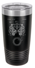 Cargar imagen en el visor de la galería, Optometry Equipment patent drawing - engraved Tumbler - insulated stainless steel travel mug
