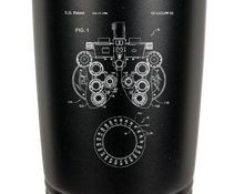 Cargar imagen en el visor de la galería, Optometry Equipment patent drawing - engraved Tumbler - insulated stainless steel travel mug