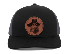 Load image into Gallery viewer, Pirate Black beard - engraved Leather Patch hat
