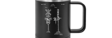 Load image into Gallery viewer, locomotive railroad crossing sign - MUG - engraved Insulated Stainless steel