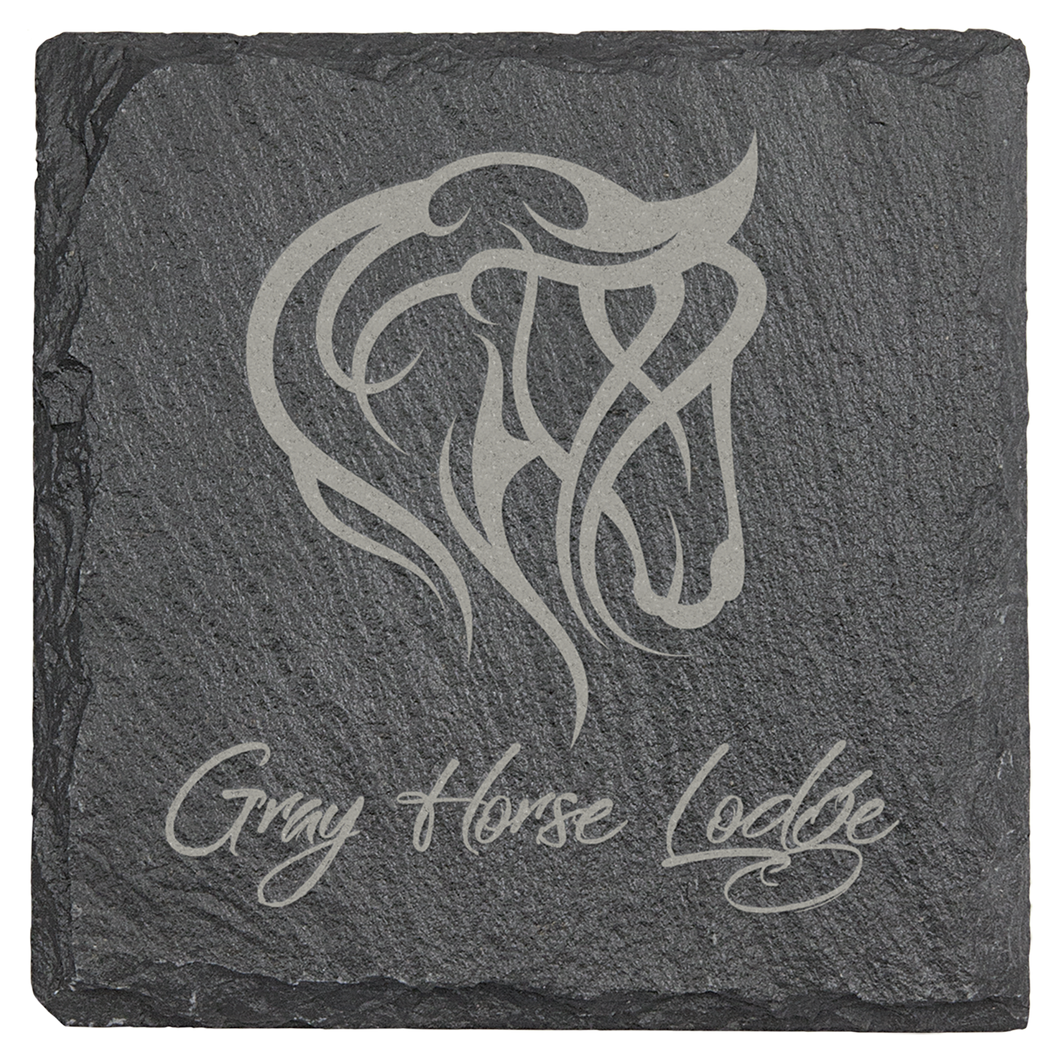 Slate Coaster Personalized - Square -  DESIGN YOUR OWN - Custom - Personalized