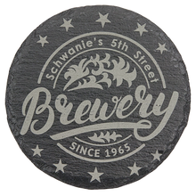 Load image into Gallery viewer, Slate Coaster - Personalized Round - DESIGN YOUR OWN - Custom - Personalized