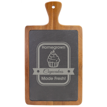 Load image into Gallery viewer, Slate & Wood Cutting board -DESIGN YOUR OWN - Custom - Personalized