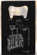 Load image into Gallery viewer, Scientific Chemistry filtering apparatus engraved - Bottle Opener - Metal