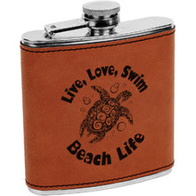 Charger l'image dans la galerie, Leather Flask - DESIGN YOUR OWN -Custom - Personalized