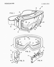 Load image into Gallery viewer, Ski Goggles Patent engraved Leather Patch hat