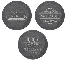 Load image into Gallery viewer, Slate Coaster - Personalized Round - DESIGN YOUR OWN - Custom - Personalized