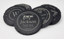 Load image into Gallery viewer, Slate Coaster - Personalized Round - DESIGN YOUR OWN - Custom - Personalized