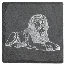 Cargar imagen en el visor de la galería, The Great Sphinx engraved on fine Slate Coaster