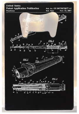Star Wars Lightsaber patent drawing - Bottle Opener - Metal