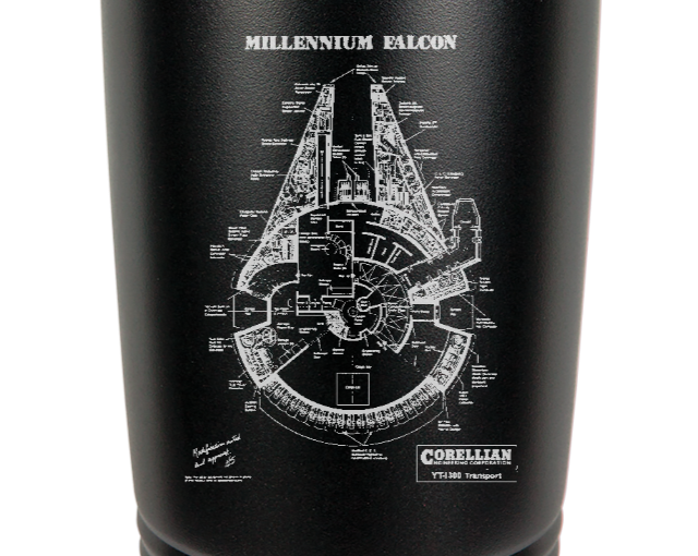 Open Road Brands Star Wars Millennium Falcon Embossed Tin Sign 90157586-S -  The Home Depot