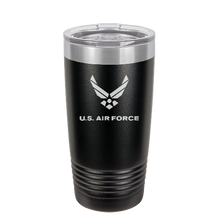 Load image into Gallery viewer, USAF United States Air Force - engraved Tumbler - insulated stainless steel travel mug