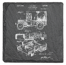 Load image into Gallery viewer, JEEP patent - Laser engraved fine Slate Coaster

