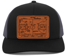 Load image into Gallery viewer, Basketball Court - Engraved Leather Patch hat