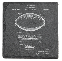 Load image into Gallery viewer, Sports History - 4-piece engraved fine Slate coaster set