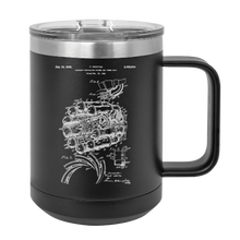 Charger l'image dans la galerie, Whittle Jet Engine - MUG - engraved Insulated Stainless steel