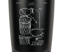 Load image into Gallery viewer, Basketball Hoop Net patent drawing - engraved Tumbler - insulated stainless steel travel mug