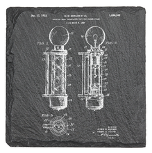 Load image into Gallery viewer, Barber Pole - Laser engraved fine Slate Coaster