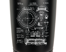 Cargar imagen en el visor de la galería, navigation Compass Patent Drawing - engraved Tumbler - insulated stainless steel travel mug