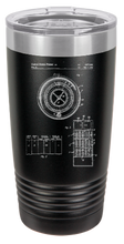 Load image into Gallery viewer, Roulette Wheel vintage casino patent drawing - engraved Tumbler - insulated stainless steel travel mug