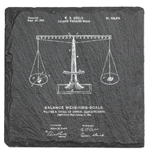 Cargar imagen en el visor de la galería, Scales of justice - Laser engraved fine Slate Coaster
