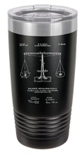 Cargar imagen en el visor de la galería, Scales of justice - engraved Tumbler - insulated stainless steel travel mug