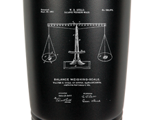 Cargar imagen en el visor de la galería, Scales of justice - engraved Tumbler - insulated stainless steel travel mug