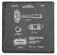 Cargar imagen en el visor de la galería, Judge Gavel Patent - Lawyer - Laser engraved fine Slate Coaster
