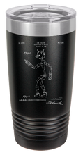 Cargar imagen en el visor de la galería, Reddy Kilowatt Electric man- Electrical Engineer - engraved Tumbler - insulated stainless steel travel mug