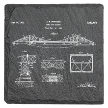 Load image into Gallery viewer, San Francisco Golden Gate Bridge - Laser engraved fine Slate Coaster
