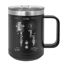 Load image into Gallery viewer, 1891 Tattooing machine Patent drawing - tattoo - MUG - engraved Insulated Stainless steel
