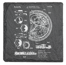 Load image into Gallery viewer, Mechanical Movement Watch - Automatic winding - Laser engraved fine Slate Coaster