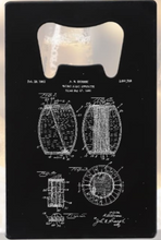 Load image into Gallery viewer, Whiskey Barrel Distillery patent - Bottle Opener - Metal