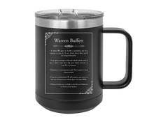 Load image into Gallery viewer, Warren Buffet Quote - MUG - engraved Insulated Stainless steel