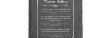 Load image into Gallery viewer, Warren Buffet Quote - Laser engraved fine Slate Coaster